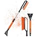 Produktbild Allyson Teleskop Eiskratzer mit Schneebesen I Ergonomisch & Effizient I Starke Performance, Langlebiges Material, Ausziehbar I Eiskratzer, Schneebesen, Autozubehör, Winterbereit (Orange)