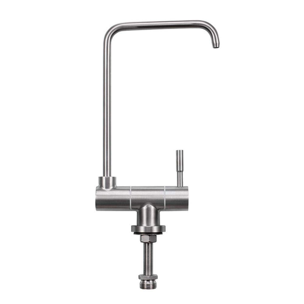 s 1/4 '' Filtro de Agua Potable de ósmosis Cocina Grifo de Agua Pura de Acero Inoxidable Grifo Plegable de Dibujo Recto para Beber-b Household faucets