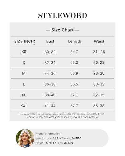 STYLEWORD Sommmerkleid Damen Lang Elegant Kleid Maxikleid Sommer XXL – Ansicht 7