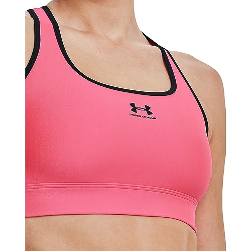 Under Armour UA HG Armour Mid Padless Sports Bra, Comfortable Bra for Exercise, Gym Bra for All Activities - Image 10