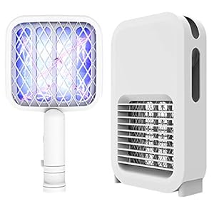 2-in-1 Mosquito Killer Light Electric Insect Trap Light Racket Fly Swatter