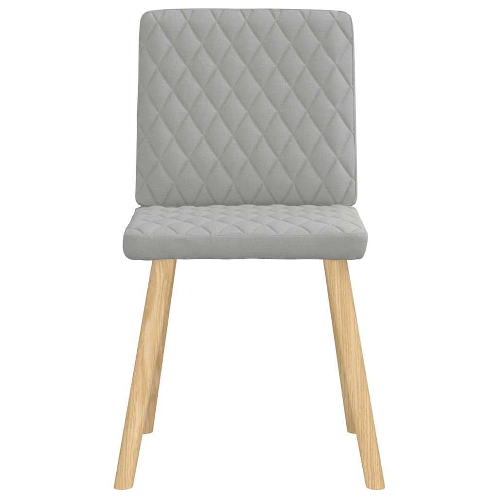 Chaises à Manger Lot de 4 Gris Nuage Tissu, Fauteuil scandinave Moderne, Meuble de Salle à Manger avec Dossier, Assise Confortable, Design Industriel, Robuste et Stable