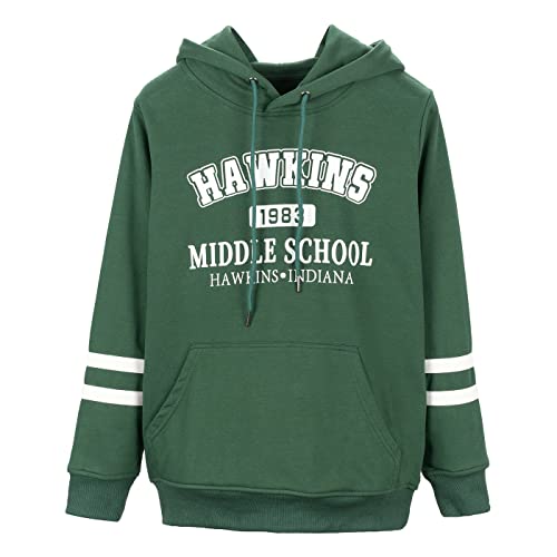 SIMYJOY Unisex Hawkins Middle School Hoodie Hawkins Indiana Sweatshirt...