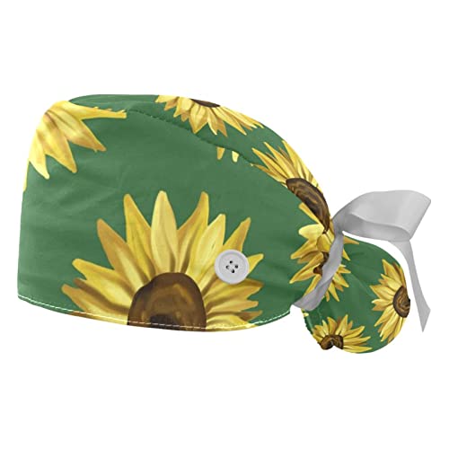 Chapeaux bouffants JDEZ anti-chute de cheveux pour travailler sans gêne avec style floral