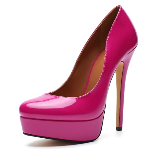 Image of MAIERNISI JESSI Unisex Men's Women's Platform Pumps, Stiletto High Heels, Party Dress Shoes