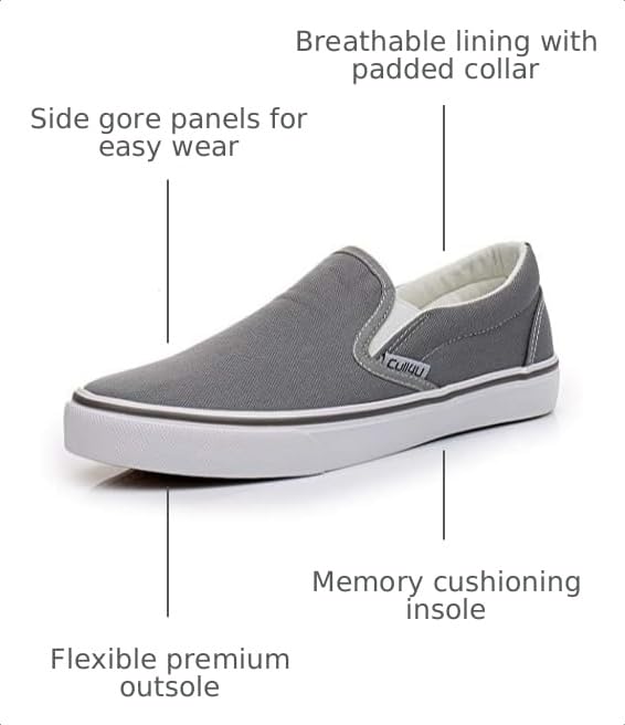 Image of Cull4U Unisex Classic Slip On Trainer Shoes
