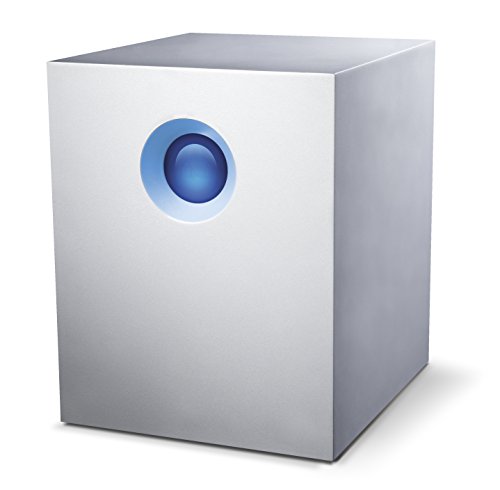 LaCie 5big Thunderbolt - Unidad de Disco Duro múltiple de 20 TB (Thunderbolt 2), para Cargas de Trabajo Profesionales en 4K, Aluminio