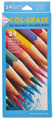 SAN20517 - Prismacolor Col-Erase Colored Woodcase Pencils w/ Eraser