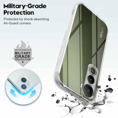 Image of Jkobi Vivo Y400 (Clear Shockproof Case with Camera Protection | Soft and Flexible | Transparent)
