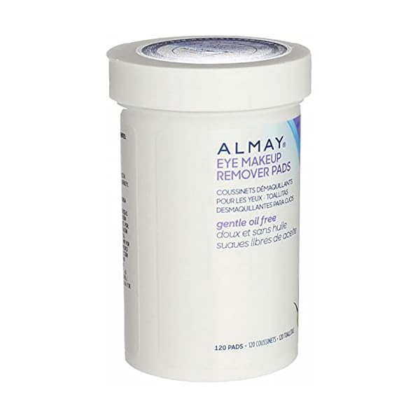 Almay Oil Free Gentle Eye Makeup Remover Pads, 120 Count (Pack of 3)3