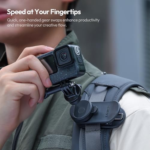 Image of ULANZI CK02 Cka Quick Release Camera Clip for Backpack, Magnetic Mount for DJI Osmo Pocket 3 Accessories