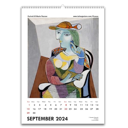 Image of Tallenge - Pablo Picasso - 2024 Wall Calendar - 12 x 17 Inches for Home & Office (Paper, Wall Calendar)