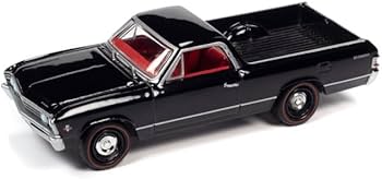Amazon.com: 1967 Chevy El Camino Tuxedo Black with Red Interior