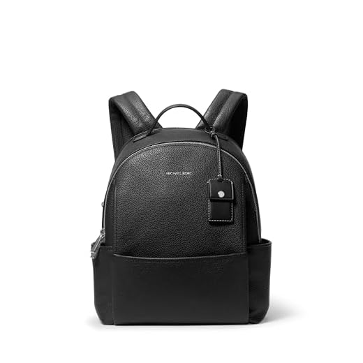 Michael Kors Silver-Tone Medium Backpack