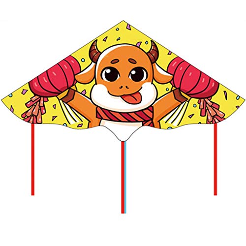 Boys Kite Creative Cute Cartoon Calf Kite Outdoor Lawn Flying