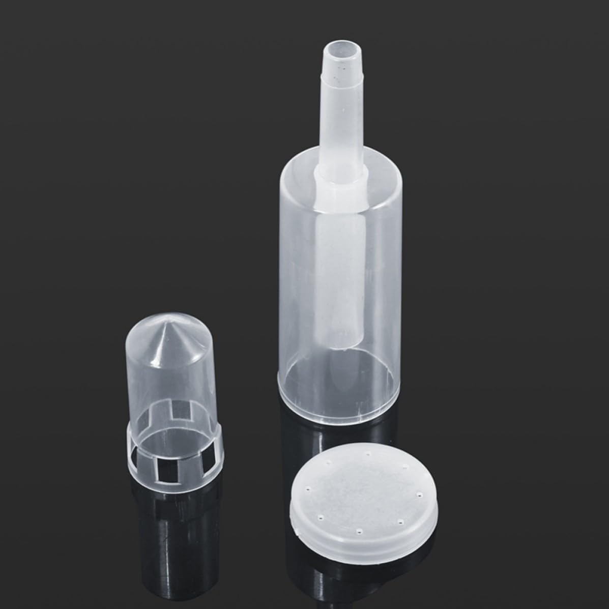 One Way Fermentation Airlock, Three Piece Check Valve, PP White
