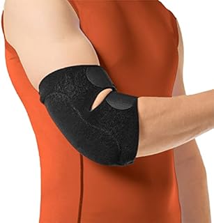 BraceAbility Bursitis Elbow Pad Brace | Compression Arm Sleeve Wrap with Padded Soft Support Cushion for Olecranon Joint Pain, Bursa Protection, Arthritis & Tendonitis Relief (One Size)