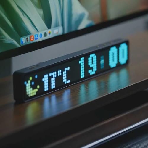 Reloj de espectro rítmico LED con múltiples modos visuales para el dormitorio 2