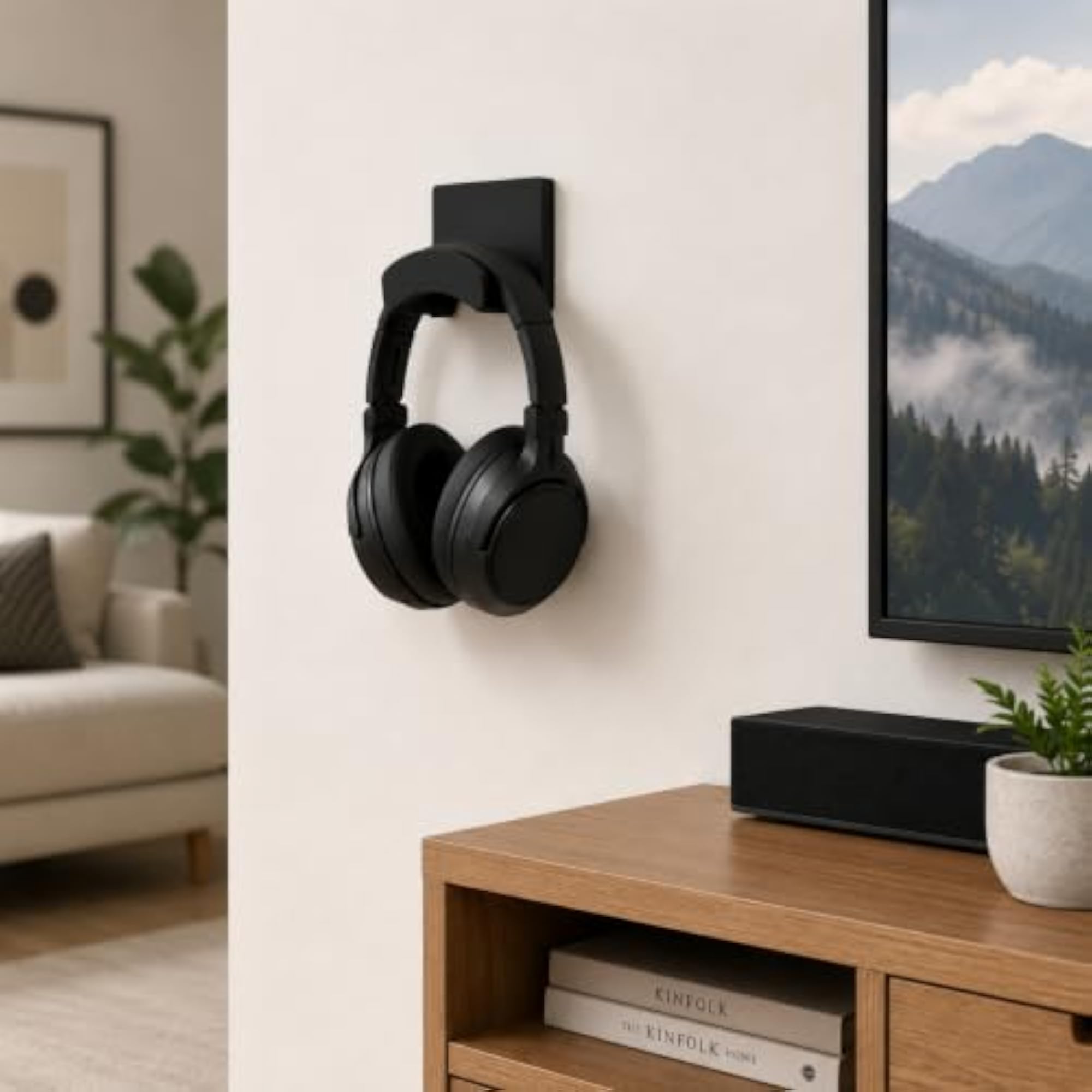 Headphone Holder with Self Adhesive, Wall Mount Stand