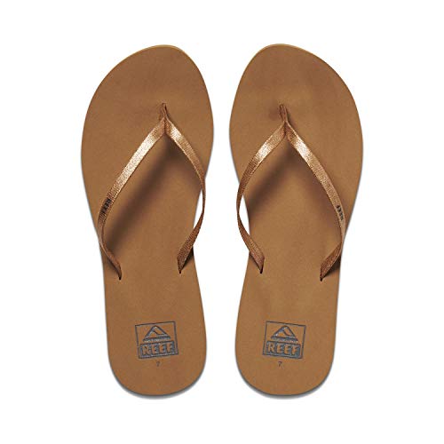 Mejores precios y opiniones de Cobre flexible que puedes comprar esta semana. 33 Reef Chanclas Bliss Nights para mujer, Cobre, 11