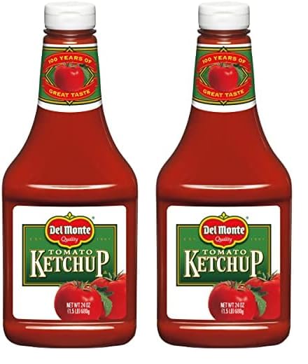 Del Monte Ketchup de tomate embotellado, 24 onzas (paquete de 2)