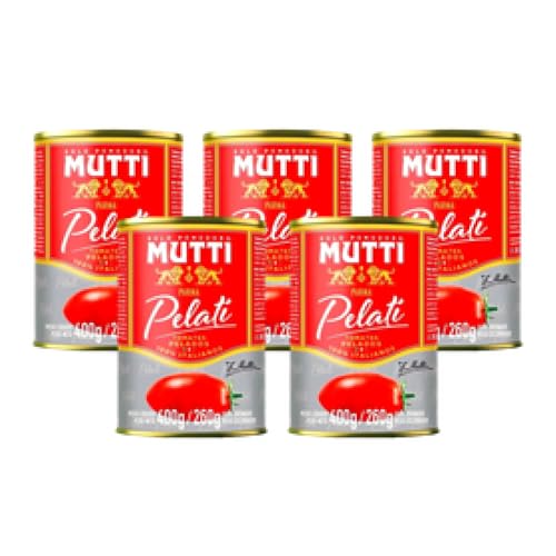 Pack de Tomate Cereja Pelado Italiano Mutti 400 G - 5 unidades