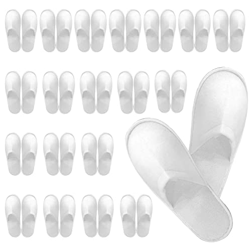 Rigwarl 20 par engångstofflor, engångstofflor för gäster, spatofflor, hemgästtofflor, hotelltofflor, unisex, stil 3, Medium