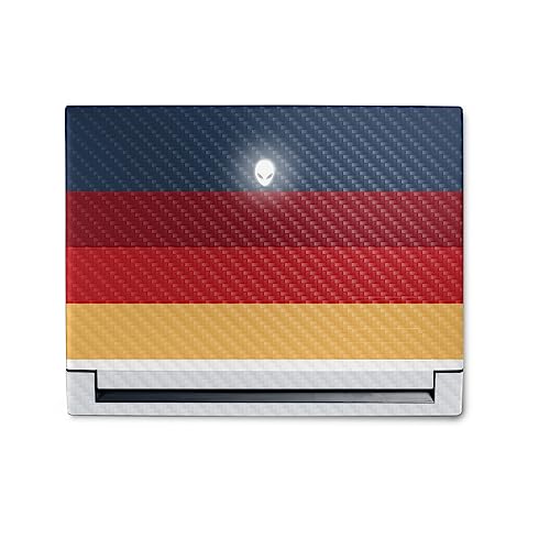 Image of MightySkins Carbon Fiber Skin Compatible With Alienware M18 R1 (2023) Full Wrap Kit - Vintage Lines | Protective, Durable Textured Carbon Fiber Finish | Easy To Apply & Change Styles | Made in the USA