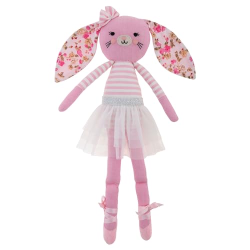 Image of Stephen Joseph, Tiny Dancers Stuffed Doll for Child or Toddler, Toy Room or Kids Bedroom Decor, Fancy Friends Stuffed Animals for Girls & Boys, Blaire Bunny