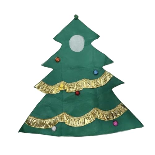 Genérico Disfraces Halloween Niño Árbol De Navidad. Traje De Cosplay Conífera para Niños 4 A 11 Años. Ropa Fiesta para Actuaciones Escolares. Disfraz Navideño Carnaval Y Eventos