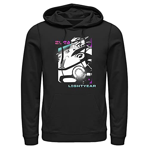 Sweat à capuche Homme Disney Lightyear Zurg en coton noir pour le quotidien