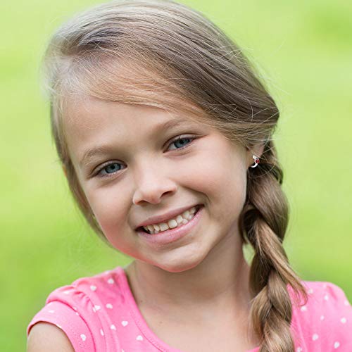 925 Sterling Silver Red & Black Enamel Ladybug Huggie Hoop Earrings For Girls & Teens- Cute & Charming Huggies For Toddlers & Little Girls- Great Gift For Birthdays or Any Special Occasion3