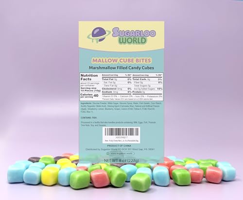Caramelos rellenos de malvavisco frutales 8 oz bolsa miniatura 4