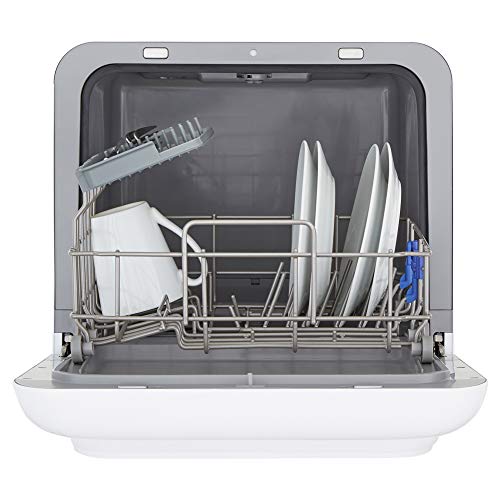 Cookology MCDW2 Small Portable Mini Table Top Dishwasher, 2 Place Settings, 3 Wash Cycles, Touch Control Buttons and ECO Friendly Mode - in White - Image 3