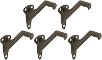 Design House 182014 Oil Rubbed Bronze Handrail Brackets, 5-Pack Steel Zinc Durable Easy Install for Stairs