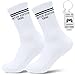 Smlper 16 18 30 Geburtstag Geschenke, Lustige Socken Geburtstagsgeschenk, Geburtstag Socken Und Schlüsselanhänger, Geschenk Baumwolle Tennissocken für 16 18 Jährigen Teenager, 30er Männer Frauen