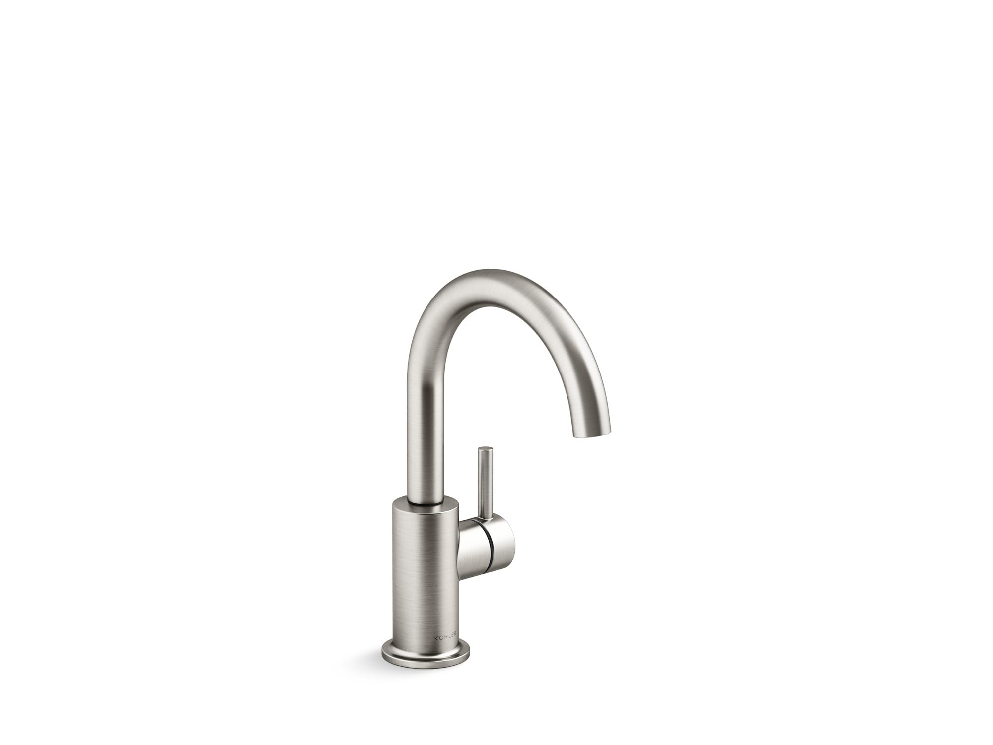 Kohler 26367-VS Traditioneller Getränkehahn - Edelstahl & ölgeriebene Bronze, 360° Drehbar, Für Küche & Bar