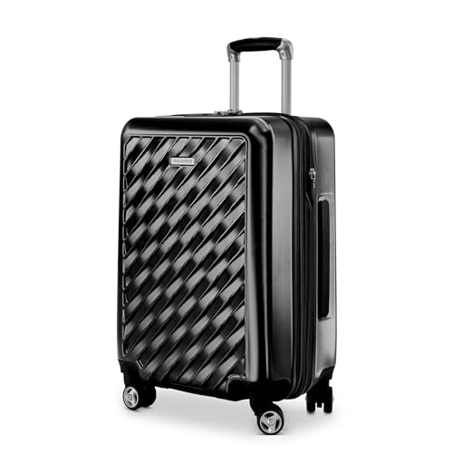 Ricardo Beverly Hills Melrose Hardside Expandable Luggage with Lightweight Construction for Smooth Traveling, Stylish, Durable, and Spacious, Men and Women, Black, Check-In Large 29-Inch