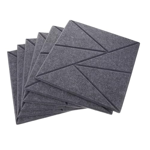Levemolo 6pcs Paneles de Aislamiento Acústico Autoadhesivos para Estudios, Salas de Juegos y Oficinas, Reducción de Ruido, Fácil Instalación miniatura 1