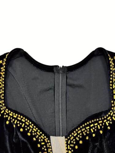 Image of PORRCEY Women's Sexy Rhinestone Lace Sheer Mesh Formal Evening Dress