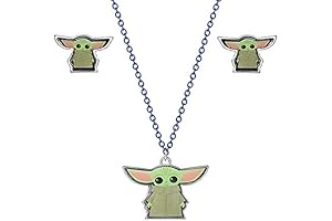 Baby Yoda Necklace & Earrings Set – The Perfect Gift for Girls Who Love Grogu