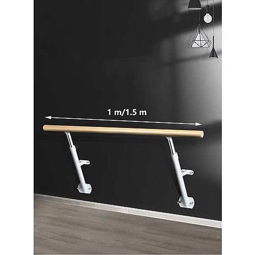 Barre horizontale relevable en bois pour étirements et bâton de danse - 2