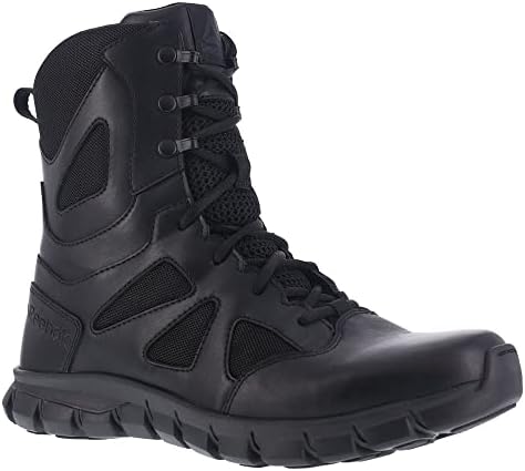 Reebok mens Sublite Cushion 8" Military Tactical Boot, Black, 11 Wide US | Image 2