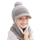 ベビー帽子 スヌード付き 2点セット キッズスヌード 可愛い ネックウォーマー 厚手 ニット 毛糸マフラー スノボ スキー スノーボード 帽子 小学生 男の子 女の子 秋冬 お出かけ用品 通園 通学 アウトドア(D,Free Size)ニット帽子 男の子 ベビー 耳当て 帽子 赤ちゃん 0歳 帽子 子供 帽子 スキー 子供 帽子 3歳 子ども ニット帽 男の子 子供 帽子 冬 男の子 1歳