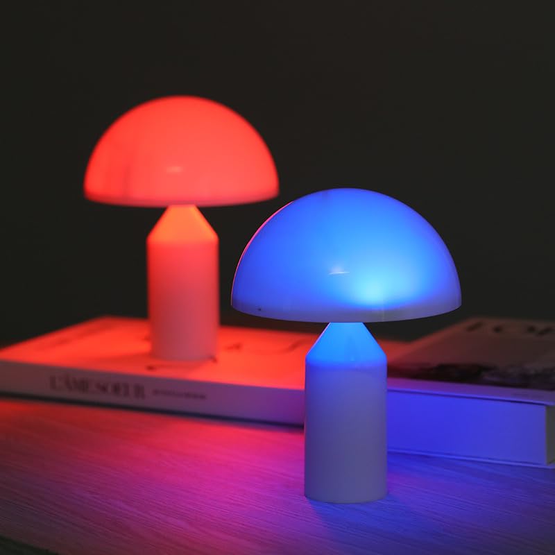 Image of Mushroom Pat Lamp, Night Atmosphere Light, Color Change Lamp, Touch Control Lamp on Table, Festival Decoration