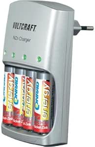 VOLTCRAFT Nickel-Zink Steckerladegerät Ladestrom max. 500 mA 1001-0003 NiZn Lader für die innovative Nickel-Zink Technol