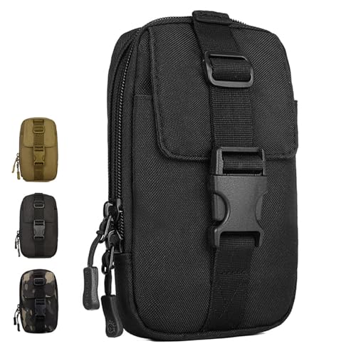 BAIGIO Bolsa Tactica Grande Funda Móvil MOLLE Táctico Riñonera Smartphone Funda Multifunción...