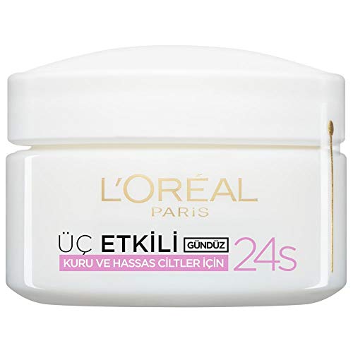 Moisturiser by L'Oreal Paris Triple Active Day for Dry/Sensitive Skin 50ml