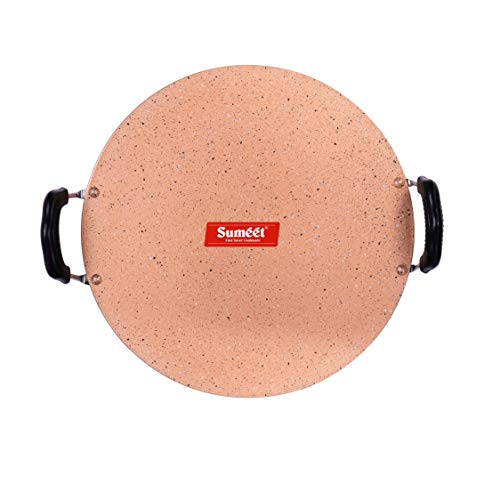 Sumeet Granite Finish Nonstick Aluminium 4mm Thick Saral Dosa Tawa – 30.5 Cm (Peach)