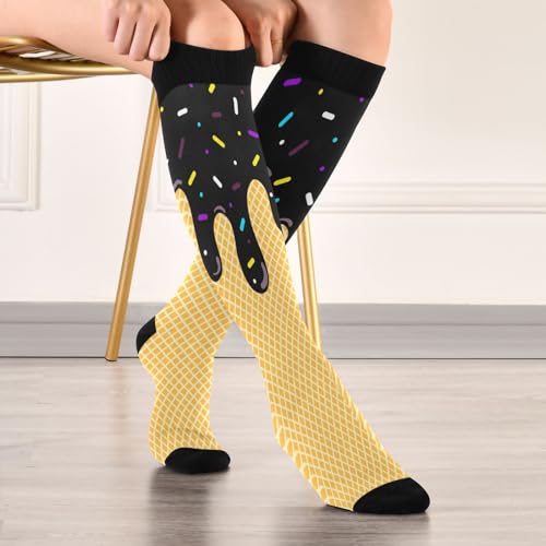 Image of Compression Socks for Women & Men Knee High Socks | Circulation, Medical, Running, Athletic, Nurse, Travel, 1 Pair